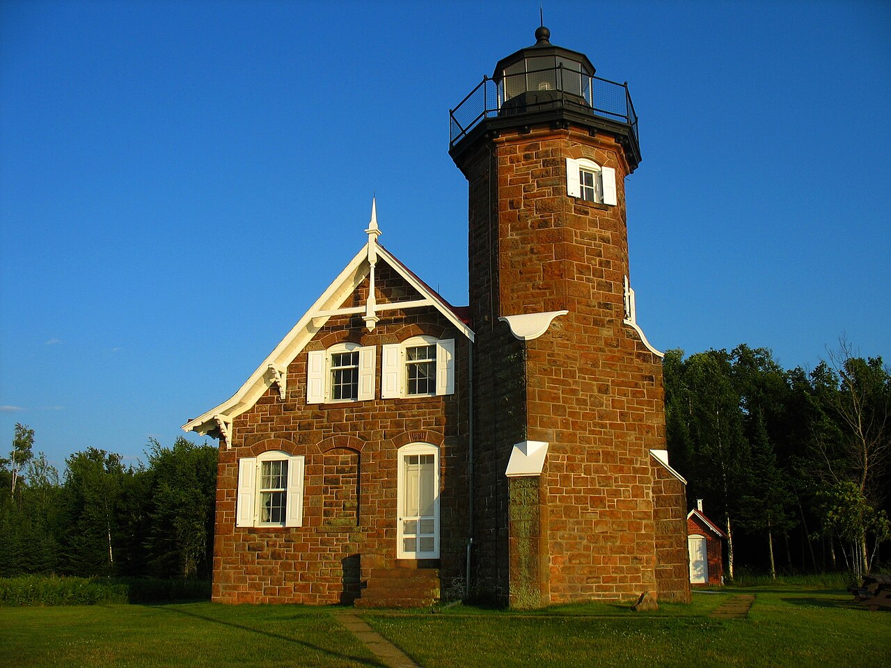 Sand Island Lighthouse Apostle Islands Bayfield County Wisconsin USA