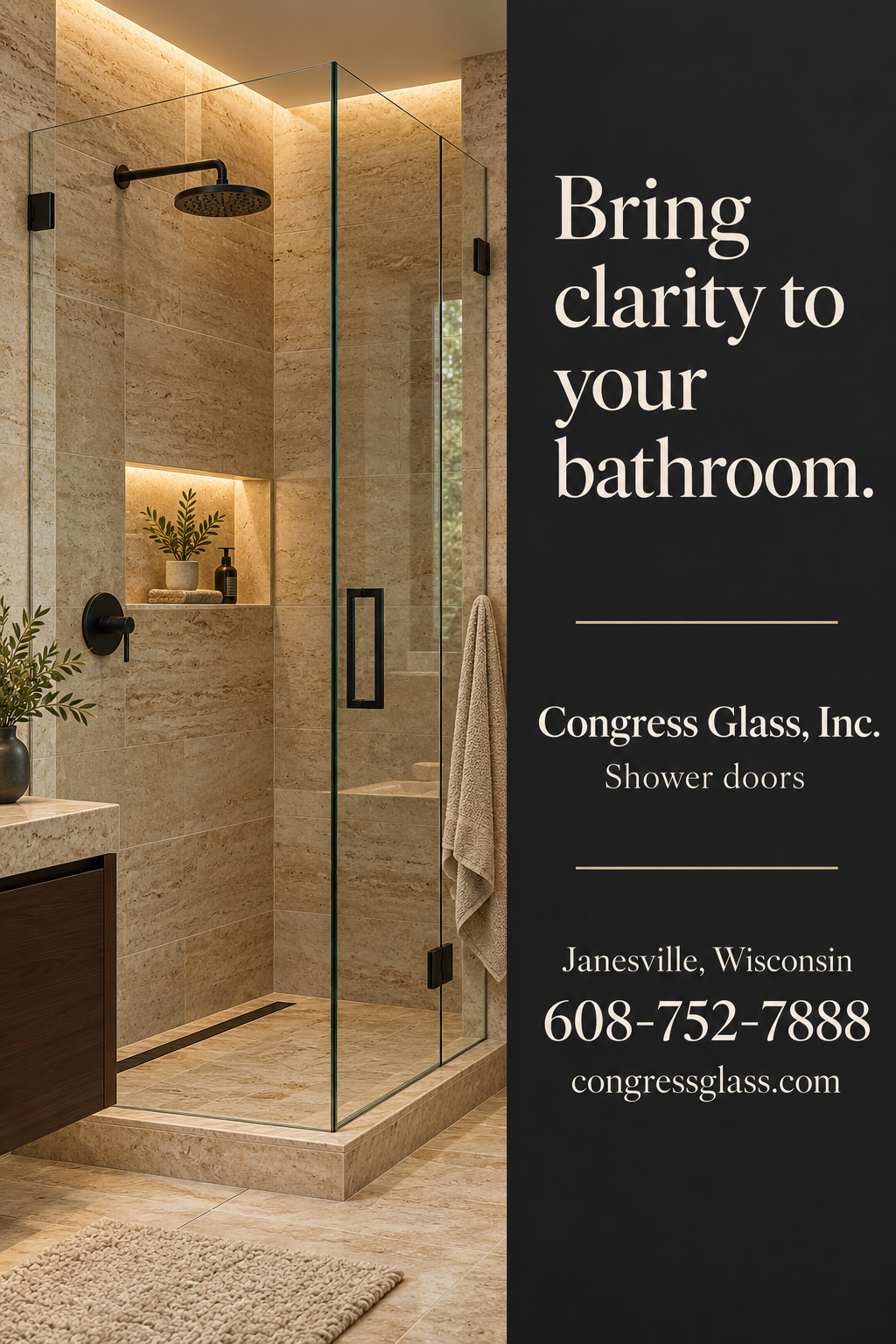 Congress Glass Inc — premium county advertisement