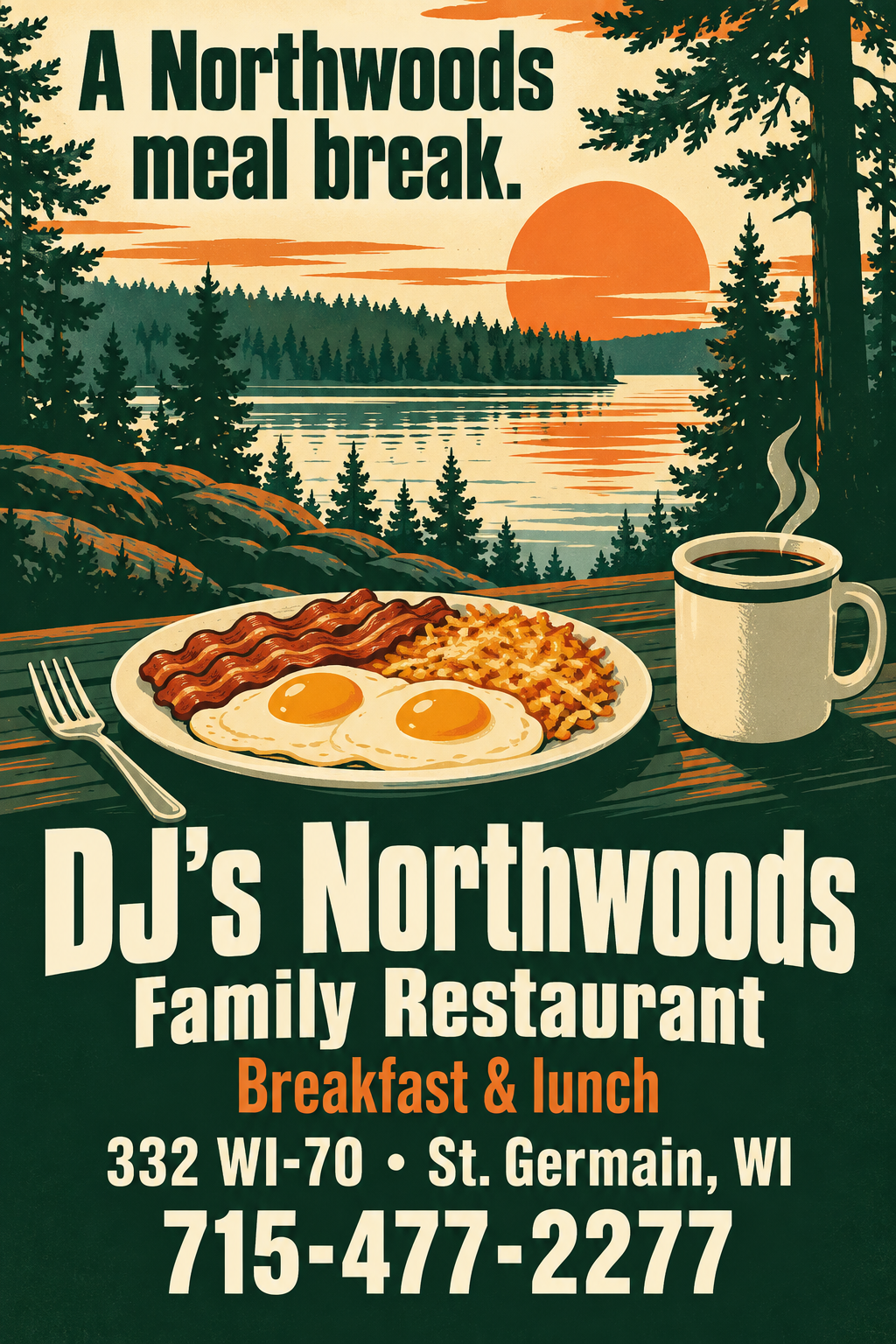 DJ’s Northwoods Family Restaurant — premium advertisement 2