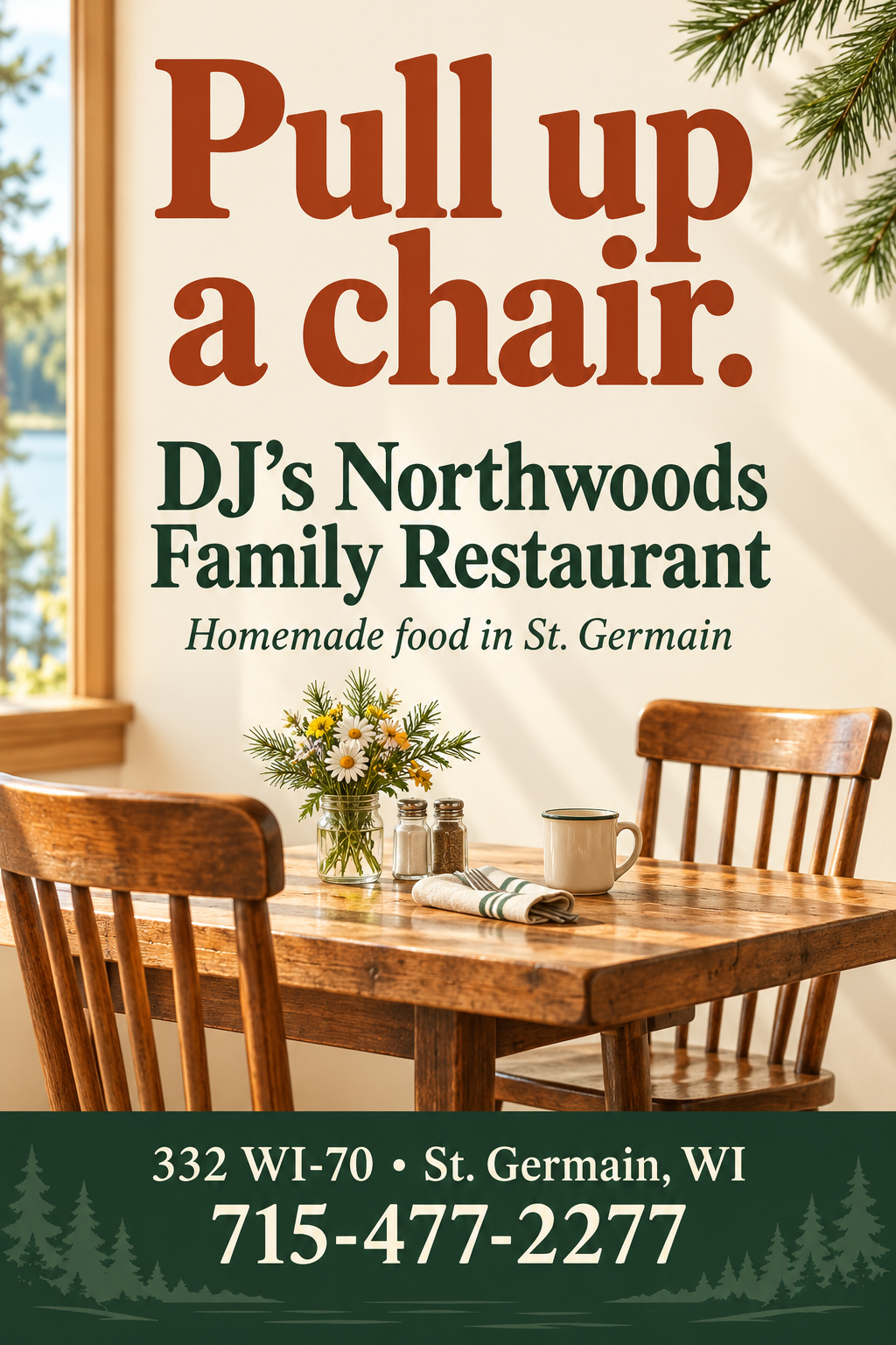 DJ’s Northwoods Family Restaurant — premium advertisement 3