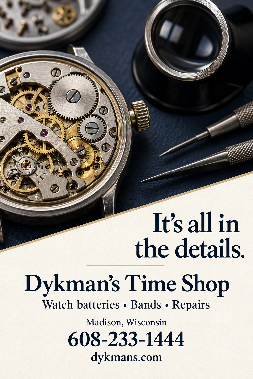 Dykman’s Time Shop — premium advertisement 2