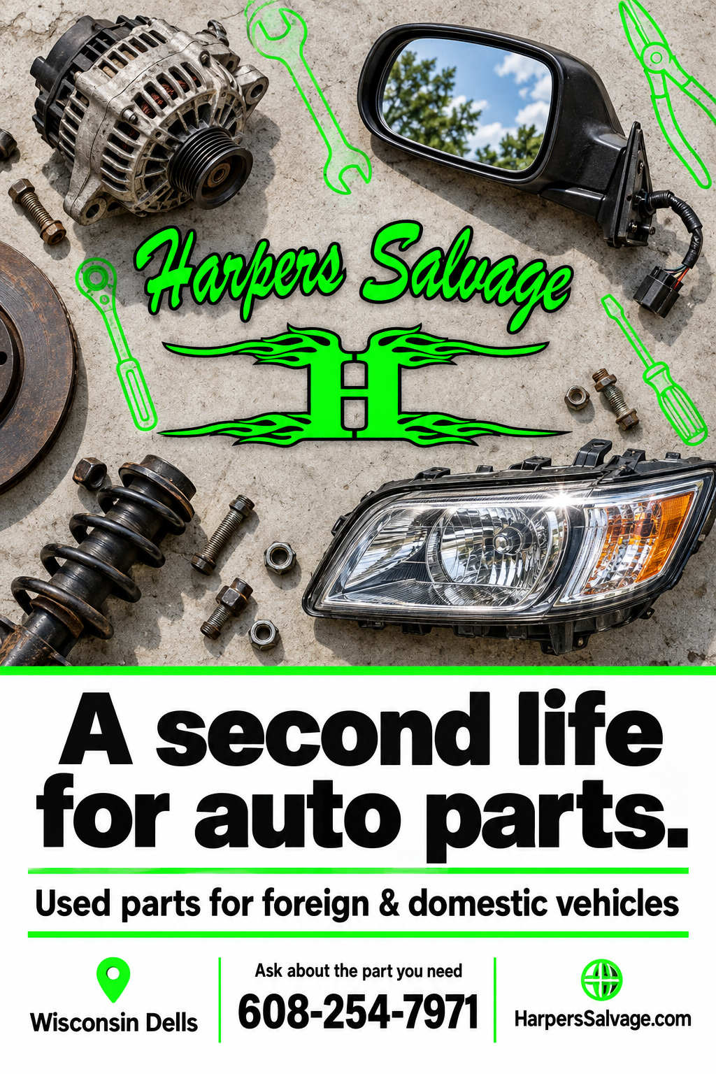 Harper’s Salvage — premium county advertisement
