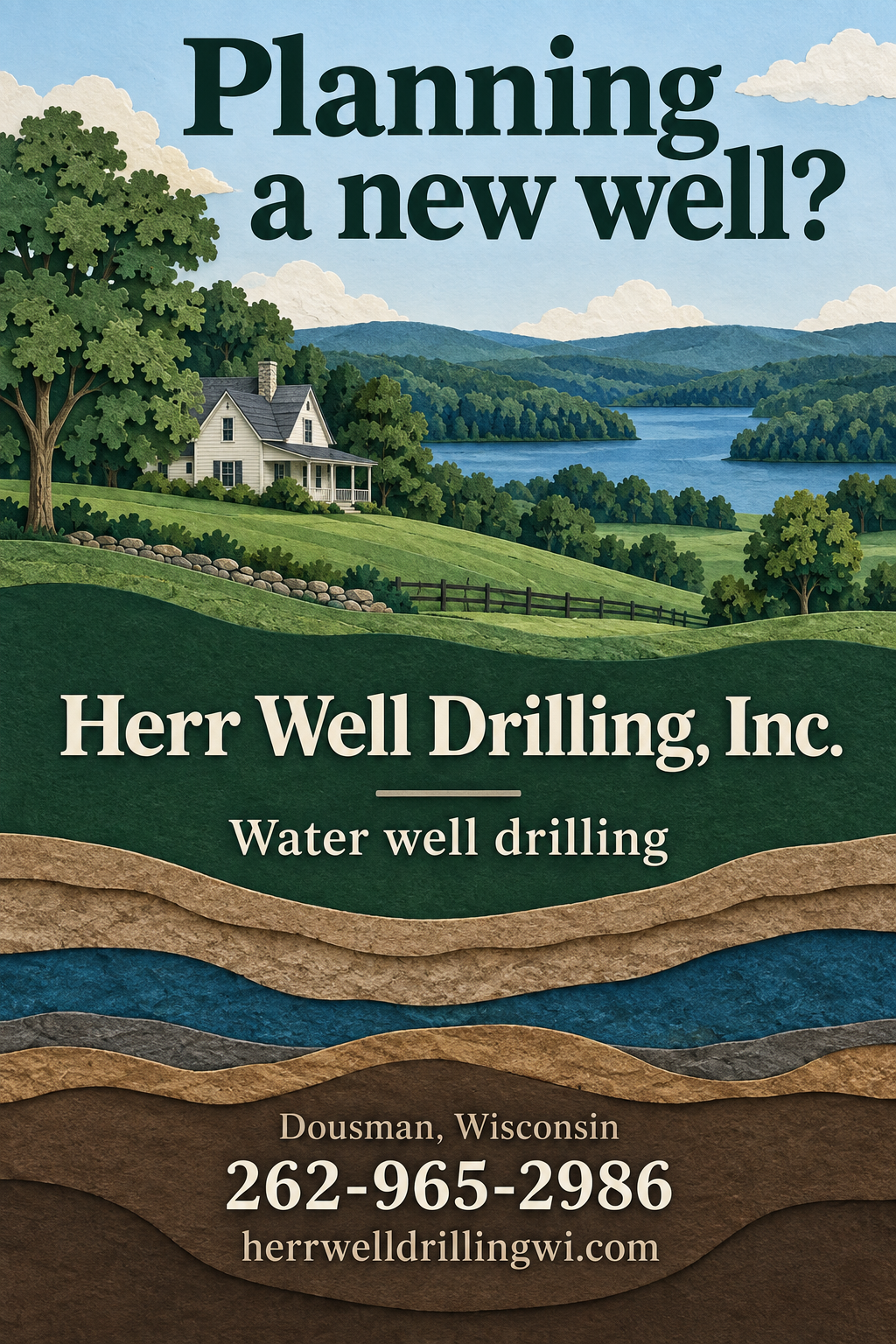Herr Well Drilling Inc — premium county advertisement