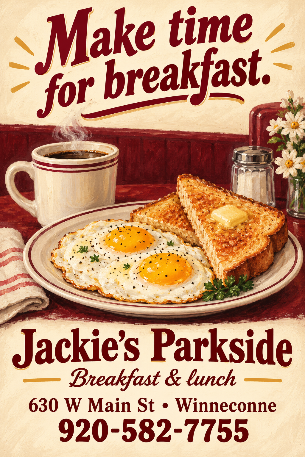 Jackie’s Parkside — premium county advertisement