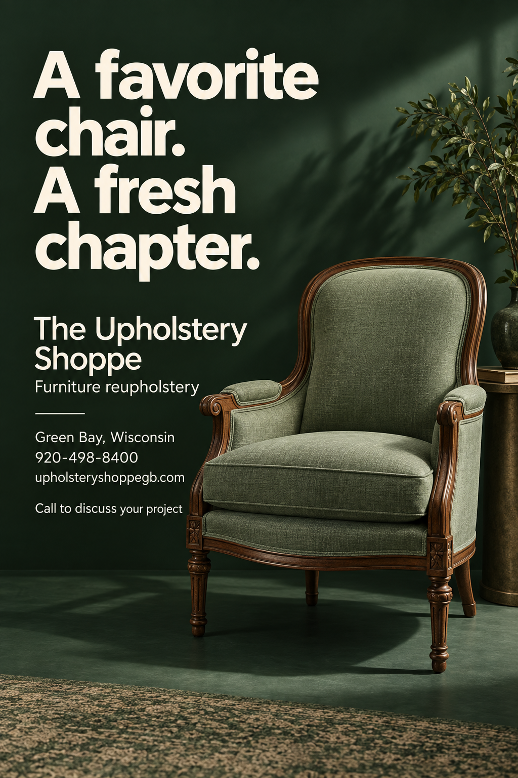 The Upholstery Shoppe — premium county advertisement