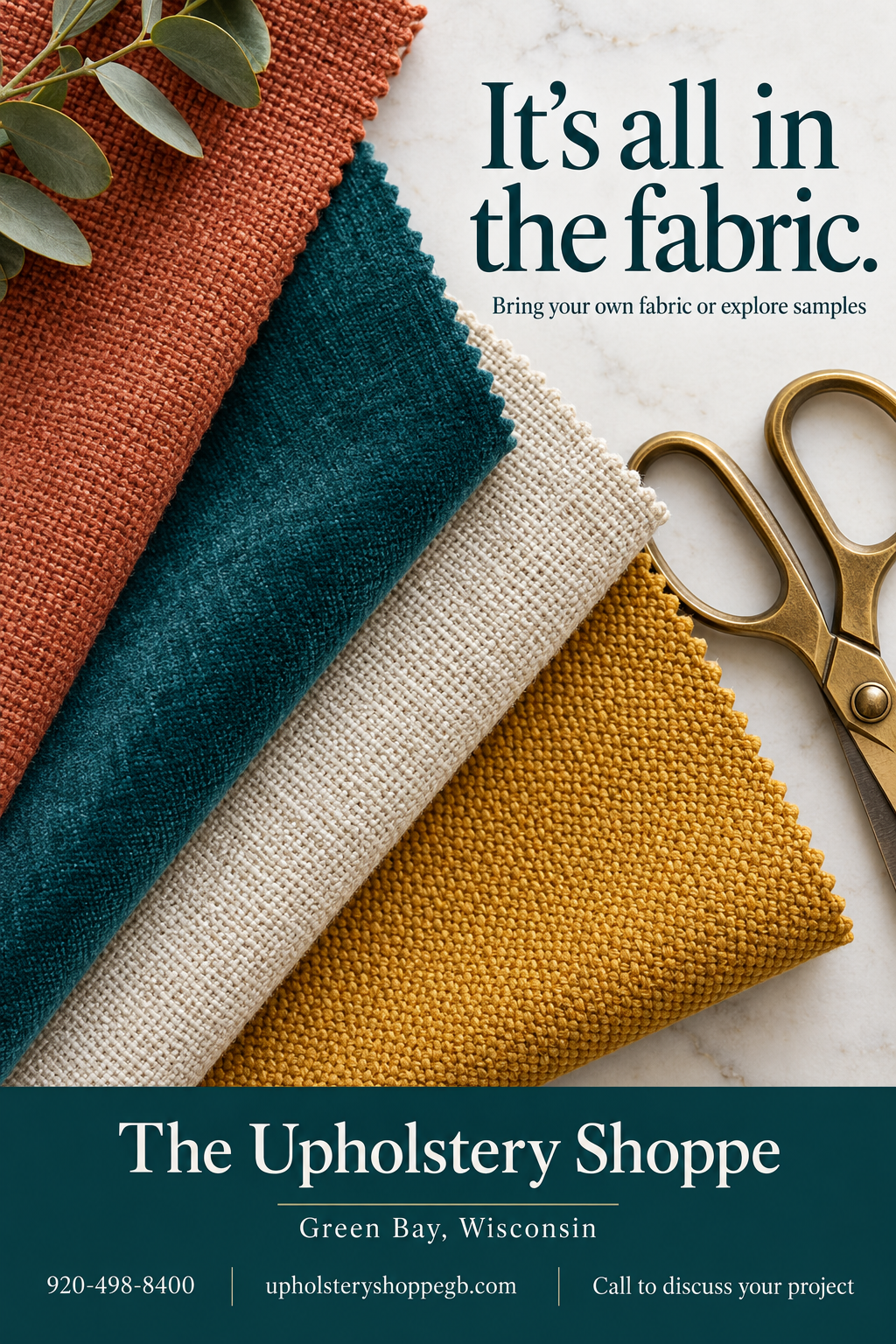 The Upholstery Shoppe — premium advertisement 2