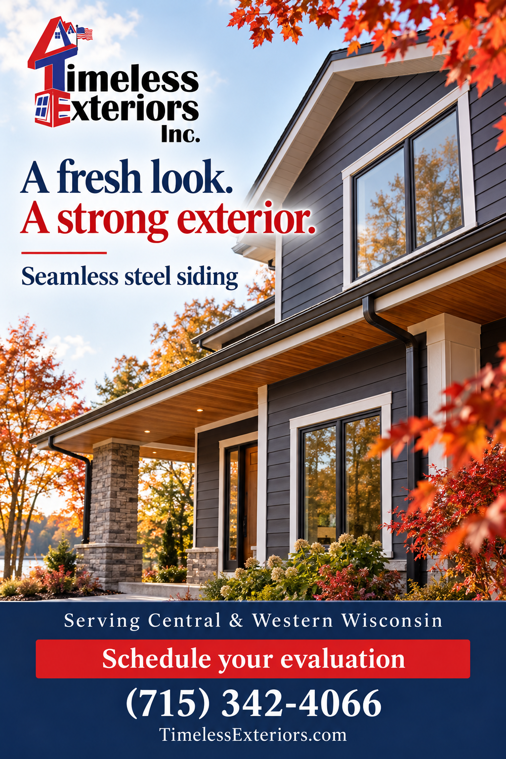 Timeless Exteriors Inc — premium county advertisement
