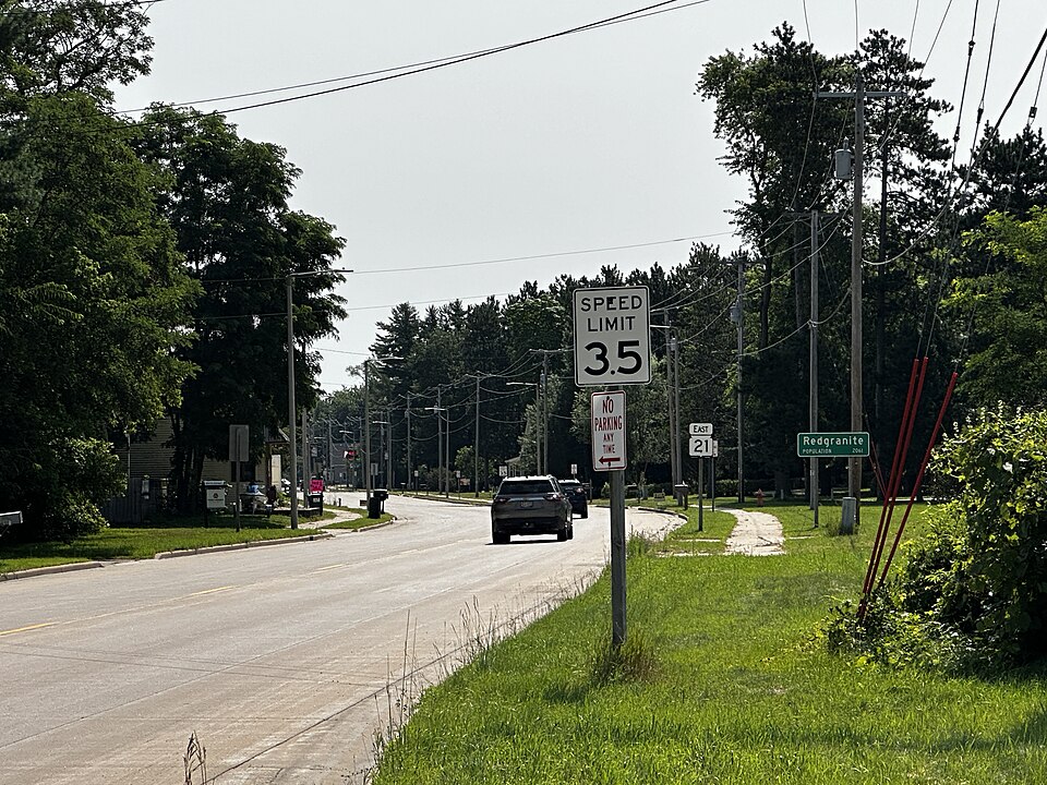 Redgranite pictured in July 2024, Waushara County, Wisconsin