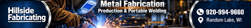 Hillside Fabricating premium banner advertisement