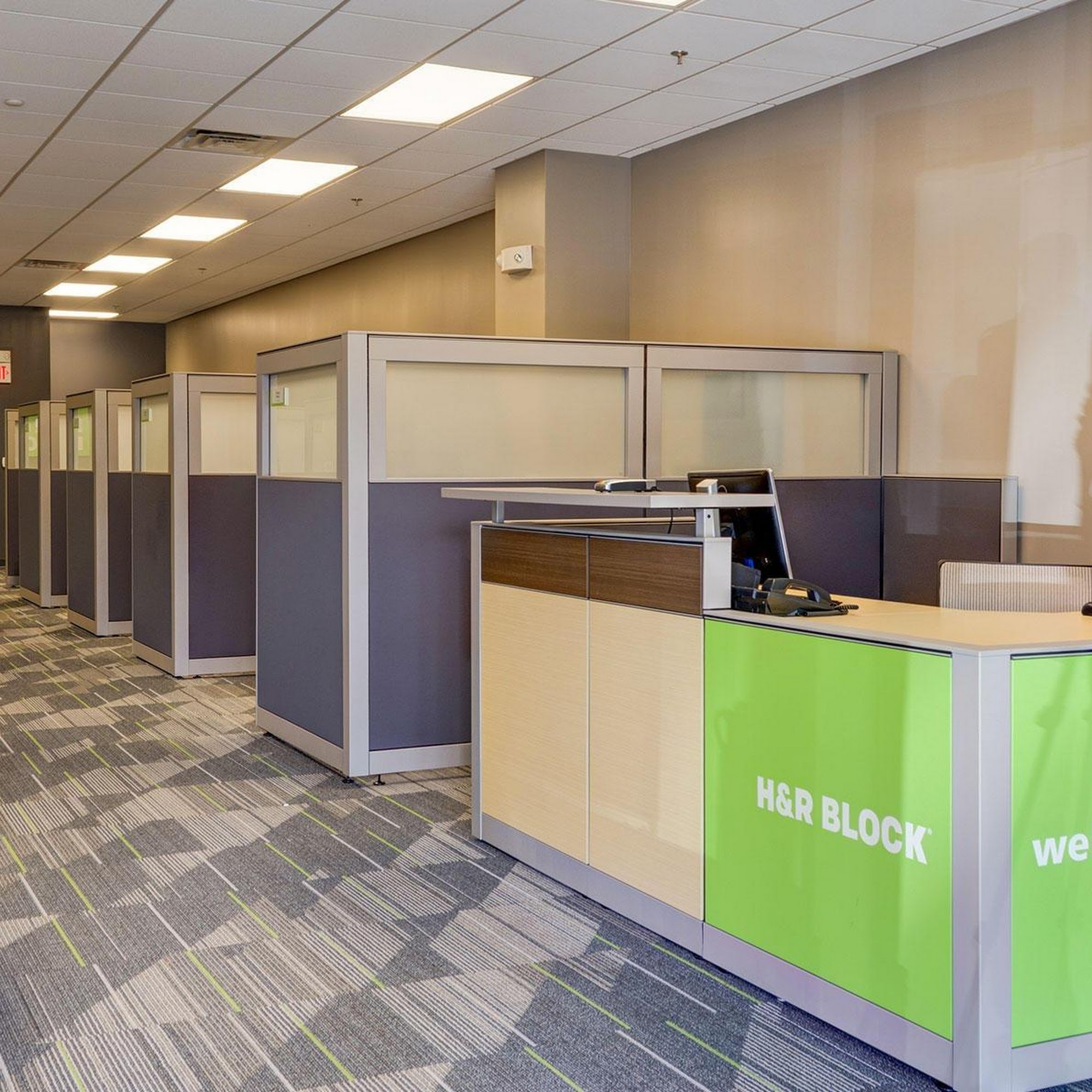 H&R Block office reception — image from the Saint Croix Falls office listing