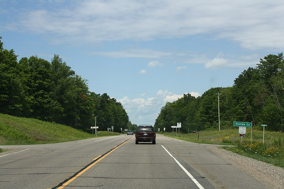 Oneida County — Oneida County Wisconsin Sign US 45, Oneida County, Wisconsin