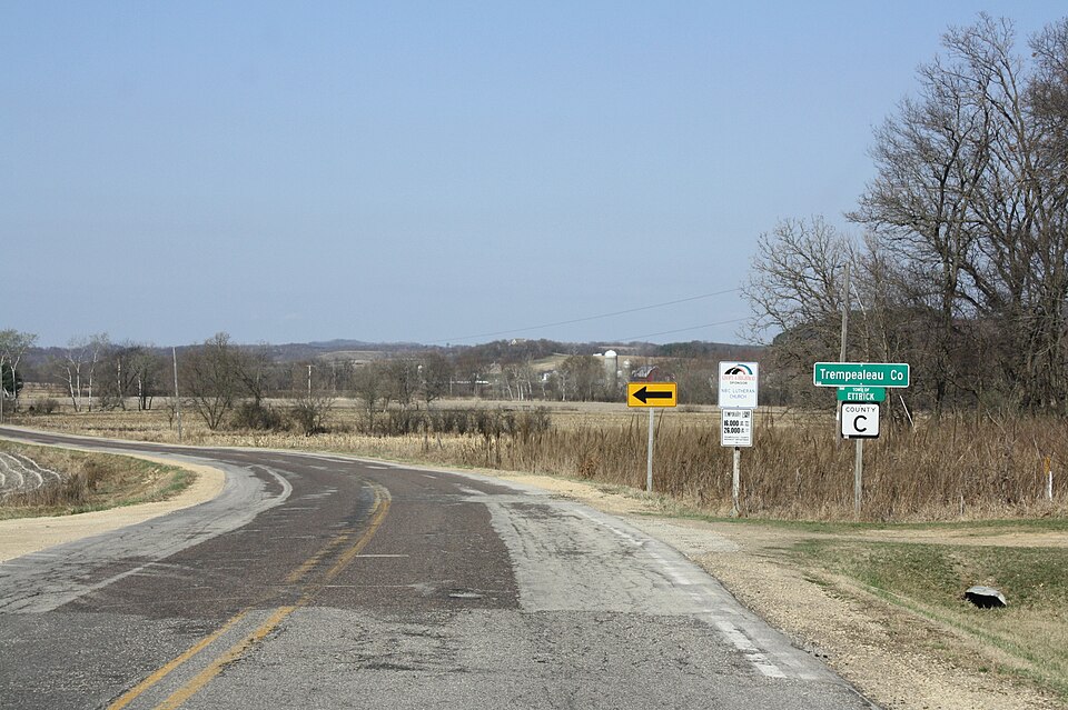 Trempealeau County — Ettrick Town Wisconsin Entrance, Trempealeau County, Wisconsin