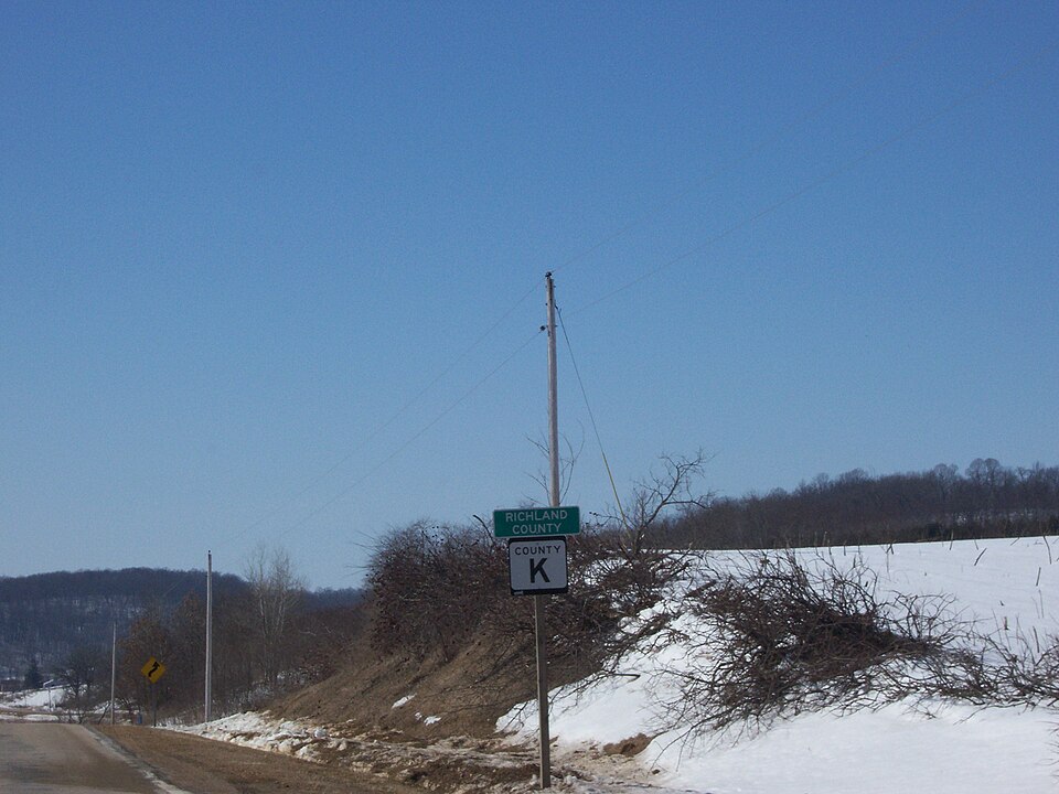 Richland County — RichlandCountyWisconsinSign, Richland County, Wisconsin