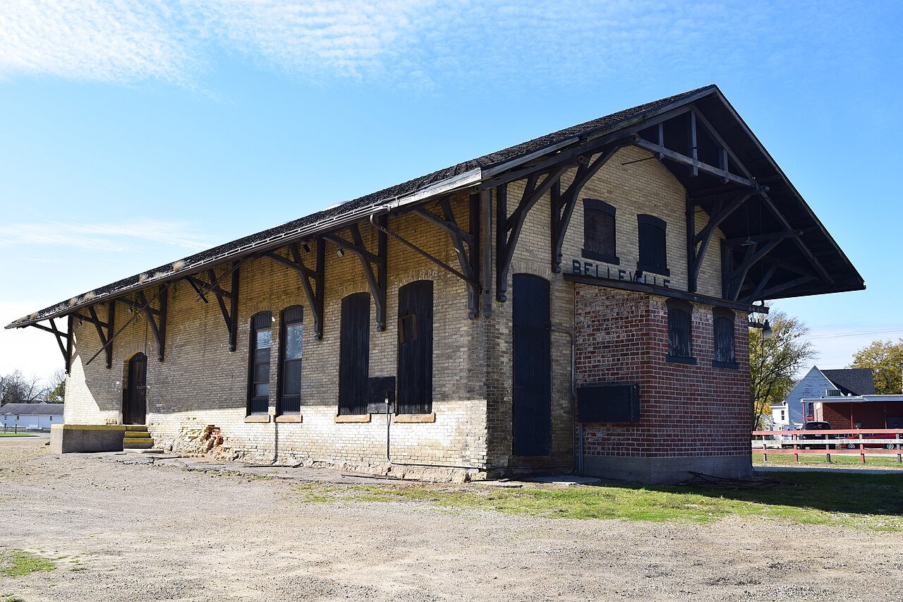 Belleville Illinois Central Railroad Depot, Belleville, Dane County, Wisconsin