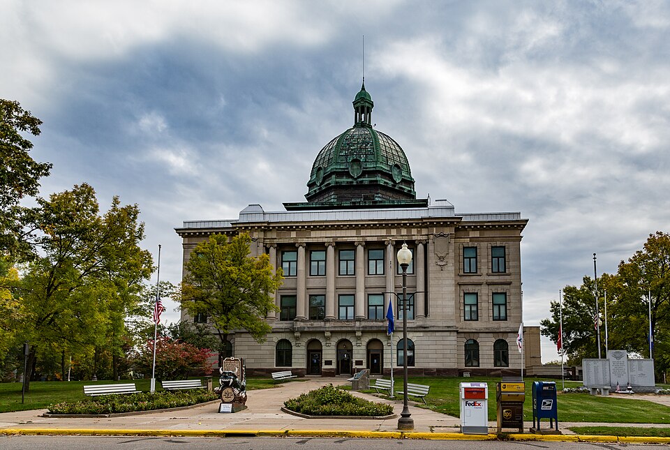 Oneida County Courthouse in Rhinelander, Oneida County, Wisconsin