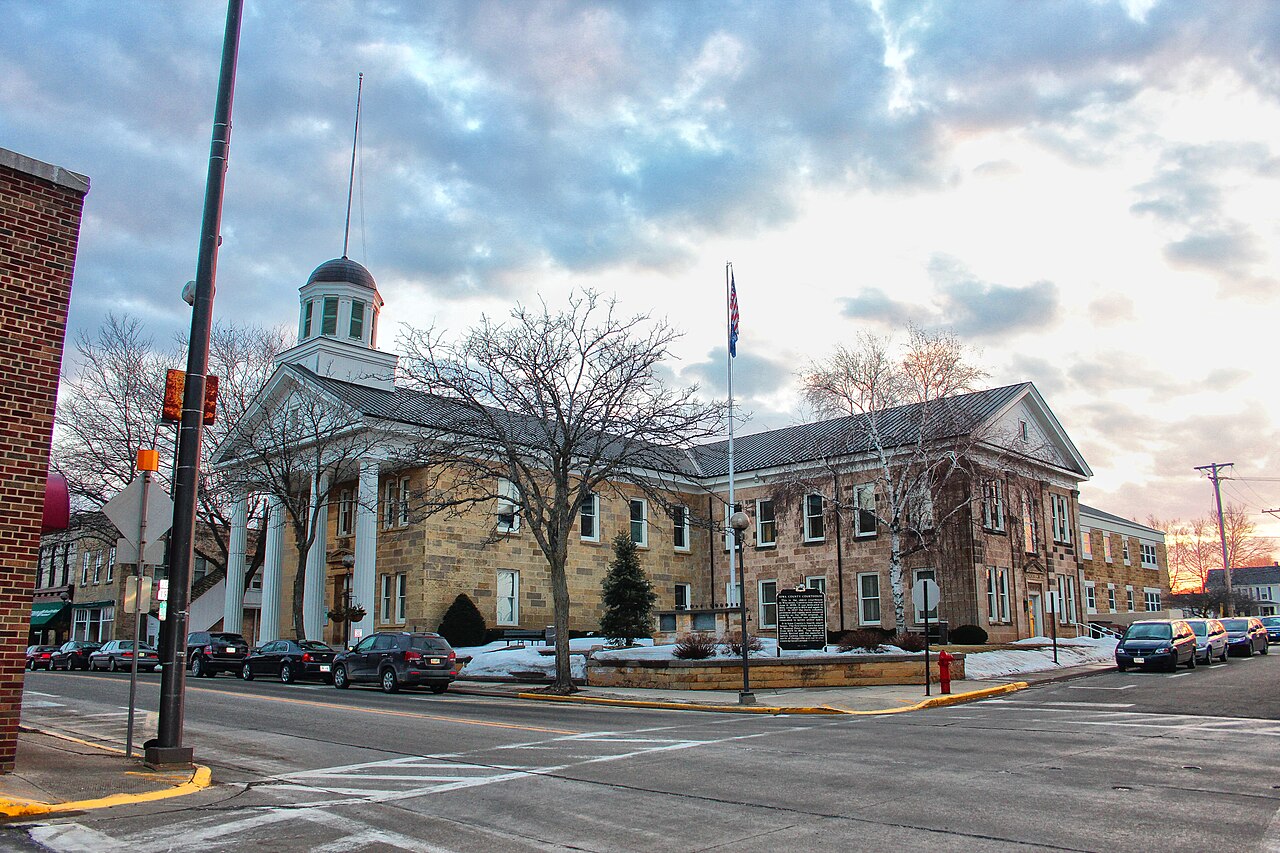 Iowa County Courthouse, Dodgeville, Iowa County, Wisconsin