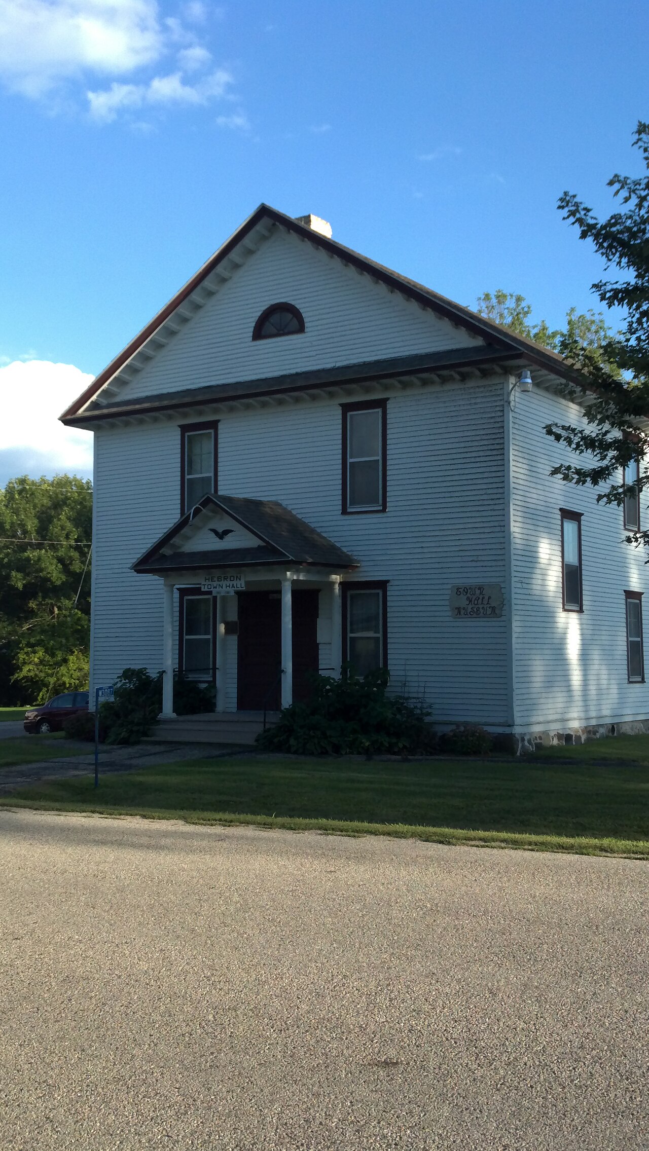Hebron Town Hall, Hebron, Jefferson County, Wisconsin